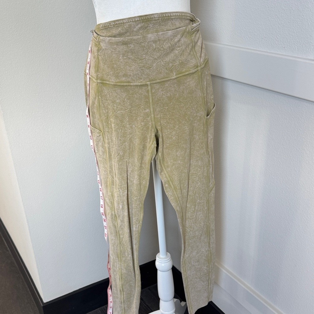 Olive Green tied dyed fast and free lululemon
